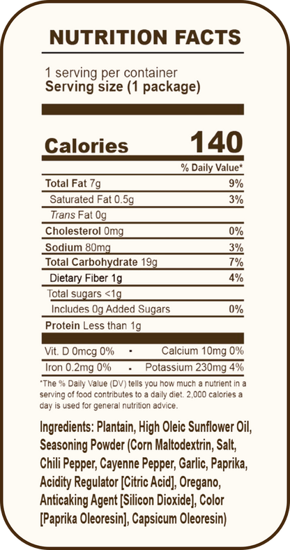 Plantaizin' Plantain Chips - Seasoned Mix, 1.25oz (12 pack)